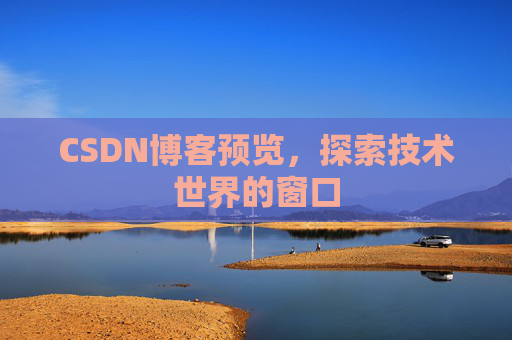 CSDN博客预览,探索技术世界的窗口